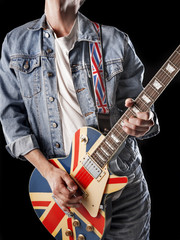 Fototapeta premium british rock guitarist