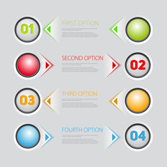 buttons 4 options