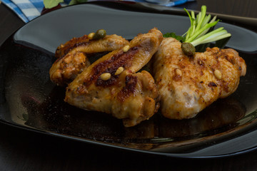 Roasted chicken wings