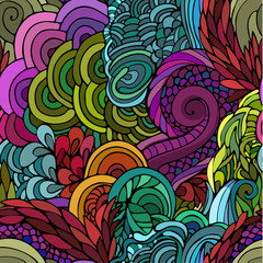Seamless floral vector background