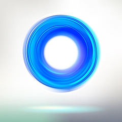 Blue technology ring