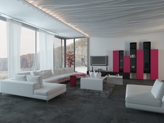 Attractive Architectural Living Room Design