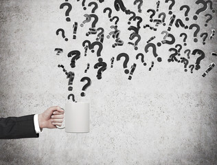 flying question marks