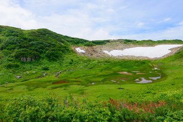 Fototapeta na wymiar Mt.Tateyama in the Northern Japan Alps, Toyama, Japan