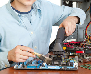 Young computer engineer