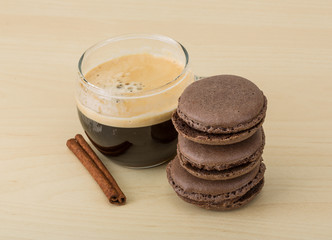 Coffee with macaroons