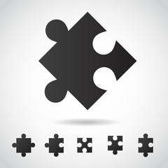 Puzzle vector icon.