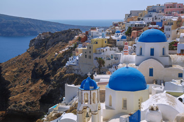 Oia village in Santorini island, Greece