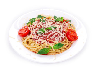 Pasta with tomato sauce