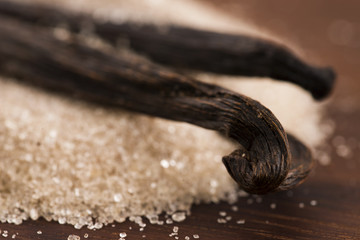 vanilla sugar and vanilla beans © joanna wnuk