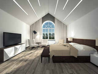 Fototapeta premium white bedroom