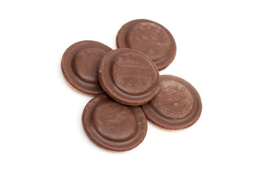 cookies on the white background