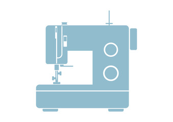 Sewing machine icon on white background