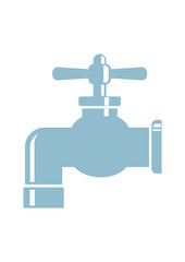 Faucet vector icon on white background
