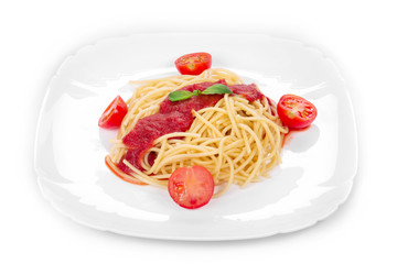 Pasta with tomato sauce