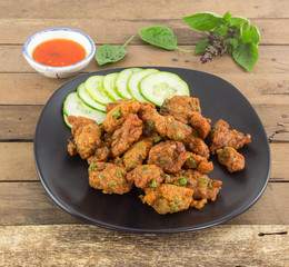 Thai food - Dish of curry fish cake