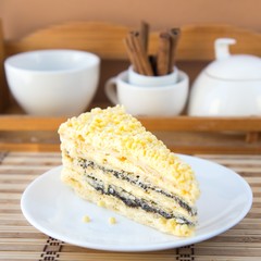 Cake with poppy seeds