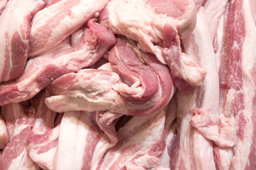 Raw Pork prepare for cooking