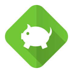piggy bank flat icon
