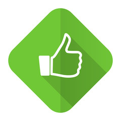 like flat icon thumb up sign