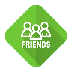 friends flat icon