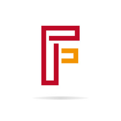 Logo F letter for company vector design template.