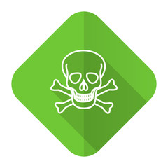 skull flat icon death sign