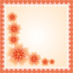 Floral  Pattern. Fine Greeting Card.