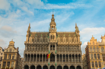 Fototapeta na wymiar Town Hall of Brussels in Belgium