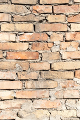 Background of old vintage brick wall