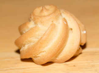 puff pastry with cream