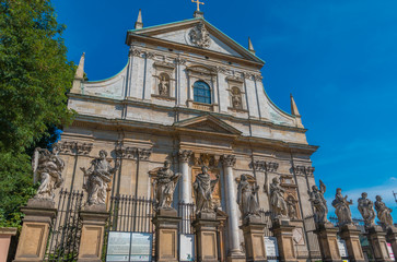 Fototapeta na wymiar Saint Paul Church in Krakow
