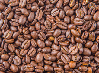 Roasted coffee bean background