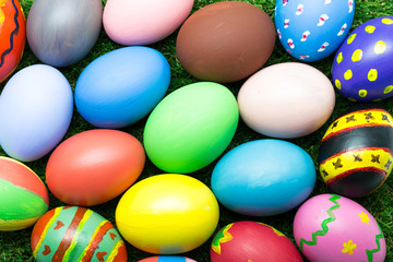 Fototapeta na wymiar Easter eggs