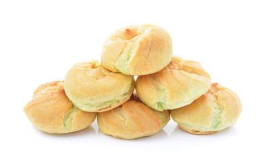 Cream Puff on white background