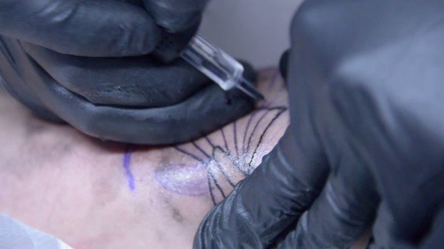 Drawing a tattoo