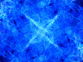 Blue glowing mysterious energy in space