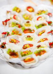 Food served on a plate