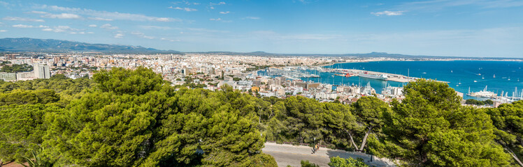 Fototapeta na wymiar Palma de Mallorca Panorama