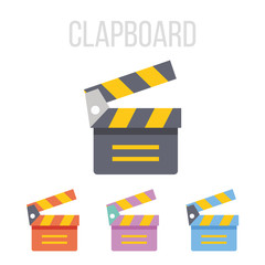 Vector clapboard icons