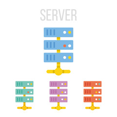 Vector server icons