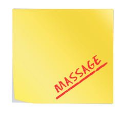 ssn9 SelfStickNotes - Haftnotiz mit Massage Text - gelb g3196