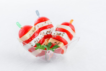 cherry tomatoes finger food on sticks