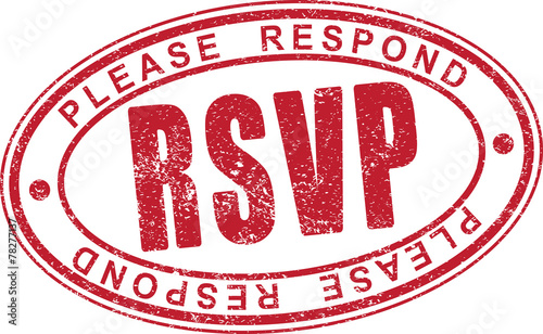 "RSVP rubber stamp." Stock image and royalty-free vector files on