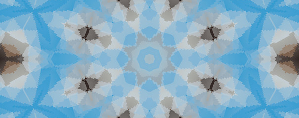 Fototapeta na wymiar Ethnic pattern. Abstract kaleidoscope