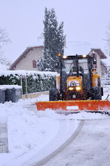 tracteur chasse neige