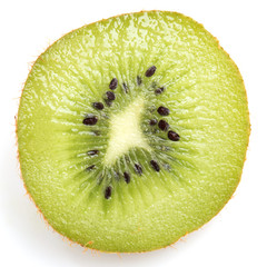 kiwi on white background. close-up