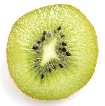 kiwi on white background. close-up