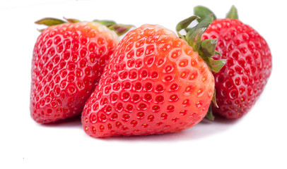Strawberry on white background
