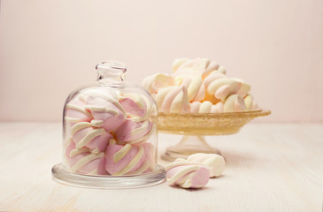 marshmallow in a beautiful glass dish